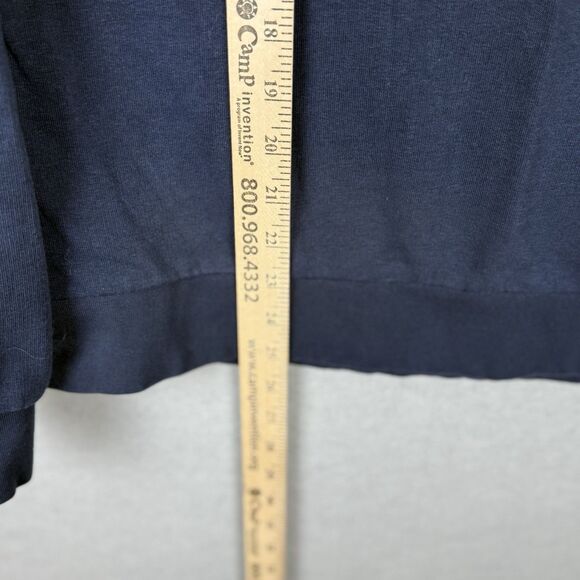 Carbon38 Women Pullover Sweatshirt Navy Embroidered Lobster Nautical Lounge XL - Picture 4 of 6
